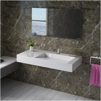 Distribain - SDPW12-C - Surface Solide - Lavabo suspendu - Publicité Distribain - SDPW12-C - Surface Solide - Lavabo suspendu - Publicité