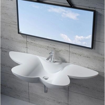 Lavabo Murale Distribain - SDK35 - Blanc Moderne - Publicité Lavabo Murale Distribain - SDK35 - Blanc Moderne - Publicité