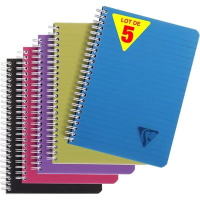 Clairefontaine A5 Jegyzetfüzet 90 Oldalak - Spiral, Vízálló, Színes Clairefontaine A5 Jegyzetfüzet 90 Oldalak - Spiral, Vízálló, Színes