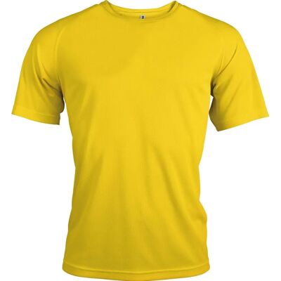 T-Shirt Homme Multisports Polyester Jaune - PROACT - Publicité T-Shirt Homme Multisports Polyester Jaune - PROACT - Publicité