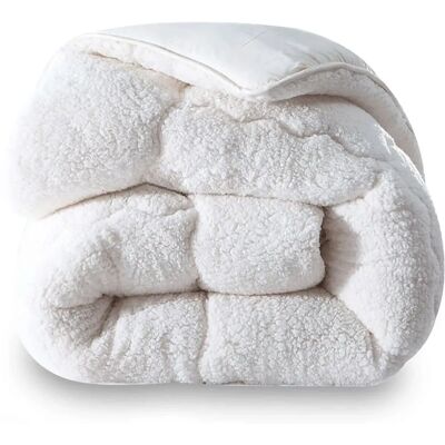 Sampur Couette Sherpa 2-en-1 réversible - Couette - Publicité Sampur Couette Sherpa 2-en-1 réversible - Couette - Publicité