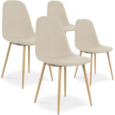 Unknown - Bali - Beige - Tissu - Chaise - Publicité Unknown - Bali - Beige - Tissu - Chaise - Publicité