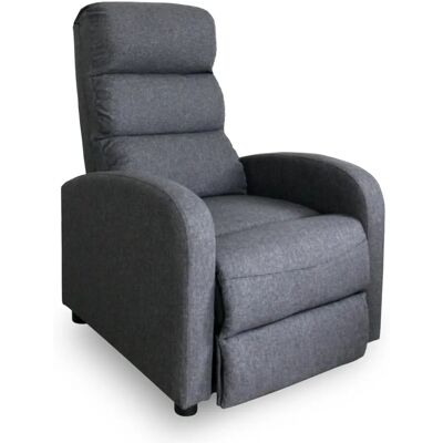Intense Déco - Lasco - Gris - Tissu - Fauteuil inclinable - Publicité Intense Déco - Lasco - Gris - Tissu - Fauteuil inclinable - Publicité