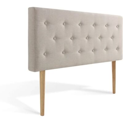 Intense Deco - Thea 140cm - Beige - Tissu - Tête de lit - Publicité Intense Deco - Thea 140cm - Beige - Tissu - Tête de lit - Publicité