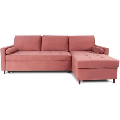 Claudio - Claudio - Rose - Velours - Sofa bed - Publicité Claudio - Claudio - Rose - Velours - Sofa bed - Publicité