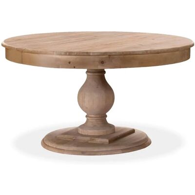 Intense Déco - Éloïse - Bois naturel clair - Table ronde - Publicité Intense Déco - Éloïse - Bois naturel clair - Table ronde - Publicité