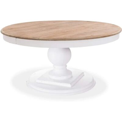 Intense Déco - Eloïse - White - Solid Wood - Dining Table - Publicité Intense Déco - Eloïse - White - Solid Wood - Dining Table - Publicité