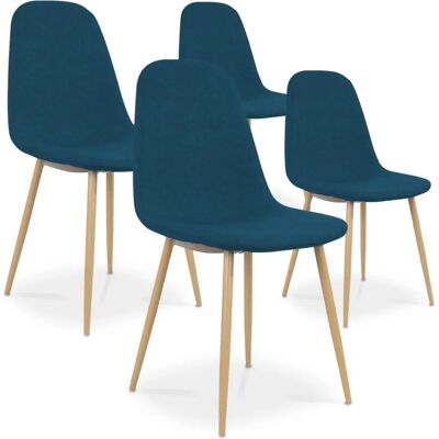 Intense Déco - Bali - Bleu canard - Tissu - Chair - Publicité Intense Déco - Bali - Bleu canard - Tissu - Chair - Publicité