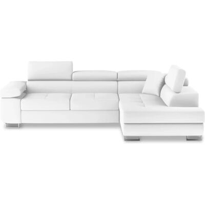 Intense Déco - Marius - Blanc - Simili PU - Sofa bed - Publicité Intense Déco - Marius - Blanc - Simili PU - Sofa bed - Publicité