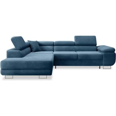Intense Déco - Marius - Velours Bleu - Gauche - Sofa - Publicité Intense Déco - Marius - Velours Bleu - Gauche - Sofa - Publicité
