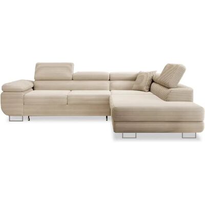 Intense Déco - Marius - Beige - Velours côtelé - Sofa - Publicité Intense Déco - Marius - Beige - Velours côtelé - Sofa - Publicité