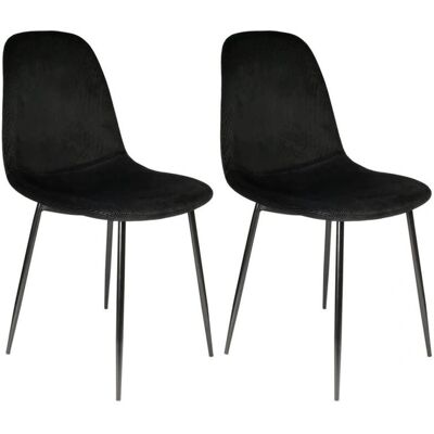 Altobuy Alessia - Lot de 2 Chaises Velours pour Restaurant - Mobilier de Salle à Manger - Publicité Altobuy Alessia - Lot de 2 Chaises Velours pour Restaurant - Mobilier de Salle à Manger - Publicité