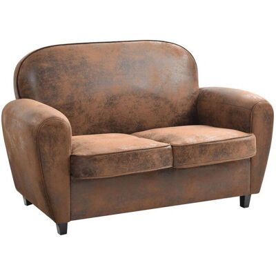 Altobuy GANSSI - Canapé 2 places en microfibre aspect cuir vintage - Canapé - Publicité Altobuy GANSSI - Canapé 2 places en microfibre aspect cuir vintage - Canapé - Publicité