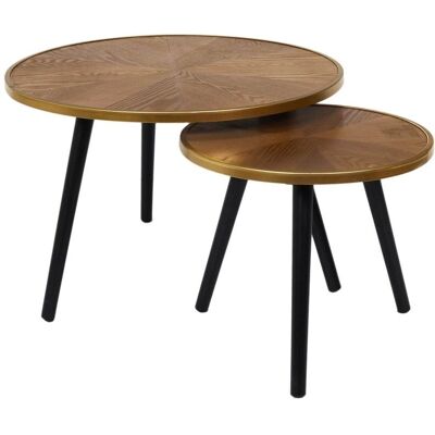 Tables Gigognes Effet Bois Gauthier - Tables - Publicité Tables Gigognes Effet Bois Gauthier - Tables - Publicité