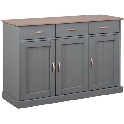 Altobuy MELINA Buffet Gris - Sideboard - Publicité Altobuy MELINA Buffet Gris - Sideboard - Publicité