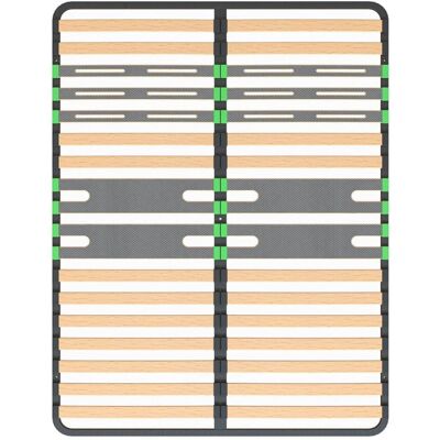 Altobuy ALTOZONE - Sommier 2x16 Lattes 160x200cm - Sommier - Publicité Altobuy ALTOZONE - Sommier 2x16 Lattes 160x200cm - Sommier - Publicité