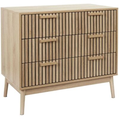 Altobuy PAJAN - Commode 3 Tiroirs Effet Bois - Publicité Altobuy PAJAN - Commode 3 Tiroirs Effet Bois - Publicité