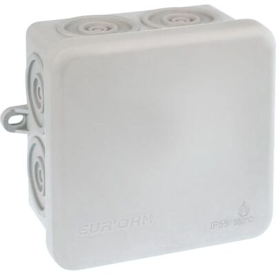 EUROHM - EUR50033 - IP55 - 80x80x45 - Junction box - Publicité EUROHM - EUR50033 - IP55 - 80x80x45 - Junction box - Publicité