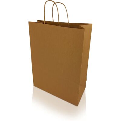 Marca Modello Borsa di Carta Kraft con Manici Torciti - Borsa della spesa Marca Modello Borsa di Carta Kraft con Manici Torciti - Borsa della spesa