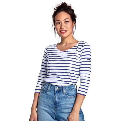 Armor Lux Modèle ARMOR-LUX Marinière - Coton Léger Femme Blanc/Étoile XL Armor Lux Modèle ARMOR-LUX Marinière - Coton Léger Femme Blanc/Étoile XL