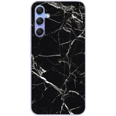 1001 COQUES - Samsung A34 5G - Marbre Noir - Silicone - Étui - Publicité 1001 COQUES - Samsung A34 5G - Marbre Noir - Silicone - Étui - Publicité