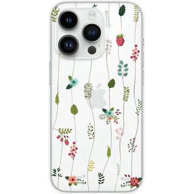 1001coques - iPhone 15 Pro - Motif floral - Silicone - Phone Case - Publicité 1001coques - iPhone 15 Pro - Motif floral - Silicone - Phone Case - Publicité