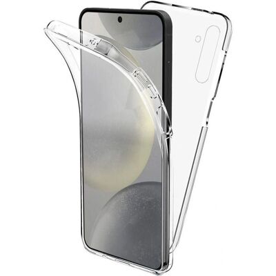 Coque 360 transparente pour Samsung Galaxy S24 - Anti chocs et fine - Publicité Coque 360 transparente pour Samsung Galaxy S24 - Anti chocs et fine - Publicité