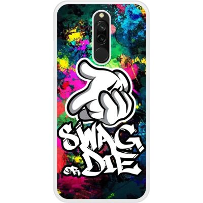 Coque en silicone 1001coques pour Xiaomi Redmi Note 8 Swag Or Die - Publicité Coque en silicone 1001coques pour Xiaomi Redmi Note 8 Swag Or Die - Publicité