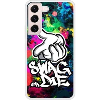 Samsung Galaxy S22 - Coque en Silicone Imprimée Renforcée - Style Swag - Publicité Samsung Galaxy S22 - Coque en Silicone Imprimée Renforcée - Style Swag - Publicité