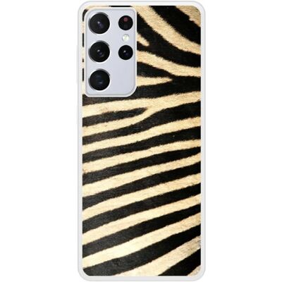 Coque en silicone 1001coques compatible Samsung Galaxy S21 Ultra Zèbre - Publicité Coque en silicone 1001coques compatible Samsung Galaxy S21 Ultra Zèbre - Publicité