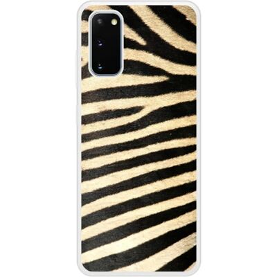 Coque en silicone avec motif zèbre pour Samsung Galaxy S20 - Publicité Coque en silicone avec motif zèbre pour Samsung Galaxy S20 - Publicité