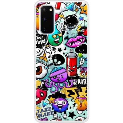 Coque en silicone 1001coques Galaxy S20 Graffiti - Publicité Coque en silicone 1001coques Galaxy S20 Graffiti - Publicité