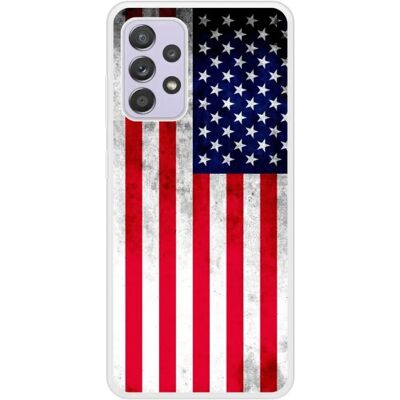 Coque en silicone 1001coques pour Samsung Galaxy A72 4g Drapeau USA - Publicité Coque en silicone 1001coques pour Samsung Galaxy A72 4g Drapeau USA - Publicité