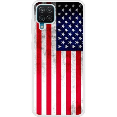 Coque en silicone 1001coques compatible Samsung Galaxy A12 5g Drapeau USA - Publicité Coque en silicone 1001coques compatible Samsung Galaxy A12 5g Drapeau USA - Publicité