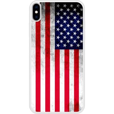 1001coques Coque En Silicone Renforcée Drapeau USA pour iPhone Xs Max - Publicité 1001coques Coque En Silicone Renforcée Drapeau USA pour iPhone Xs Max - Publicité