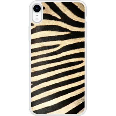 Coque en Silicone Zebra 1001coques pour iPhone Xr - Publicité Coque en Silicone Zebra 1001coques pour iPhone Xr - Publicité