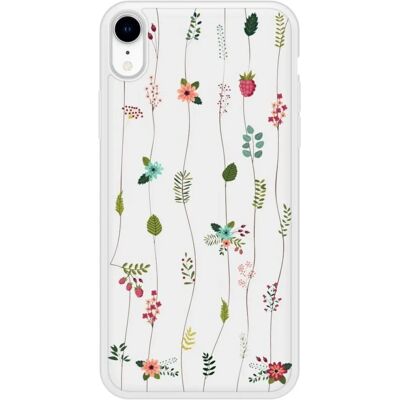 1001coques Coque en Silicone Fleuri pour iPhone Xr - Publicité 1001coques Coque en Silicone Fleuri pour iPhone Xr - Publicité