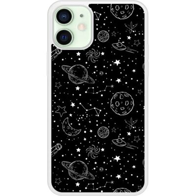 Coque en silicone 1001coques compatible iPhone 12 Mini Galaxy Draw - Publicité Coque en silicone 1001coques compatible iPhone 12 Mini Galaxy Draw - Publicité