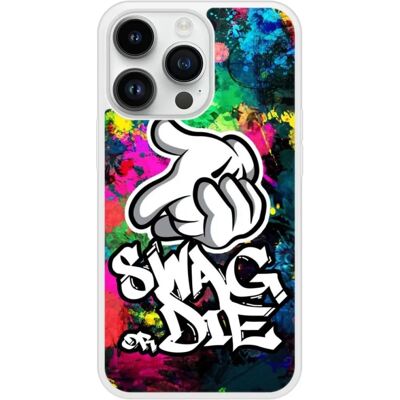 Coque en silicone 1001coques pour iPhone 14 Pro Renforcée Swag Or Die - Publicité Coque en silicone 1001coques pour iPhone 14 Pro Renforcée Swag Or Die - Publicité