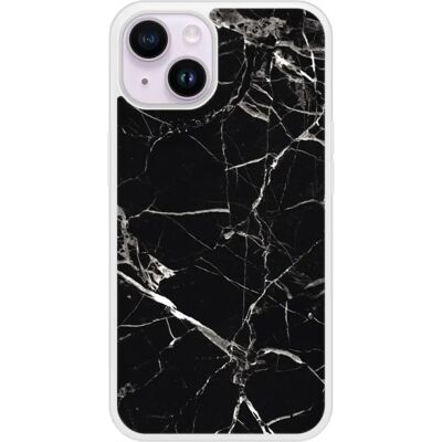 1001coques Coque Silicone iPhone 14 Marbre Noir - Publicité 1001coques Coque Silicone iPhone 14 Marbre Noir - Publicité