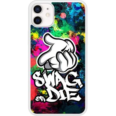Coque en silicone 1001coques compatible iPhone 12 Swag Or Die - Publicité Coque en silicone 1001coques compatible iPhone 12 Swag Or Die - Publicité
