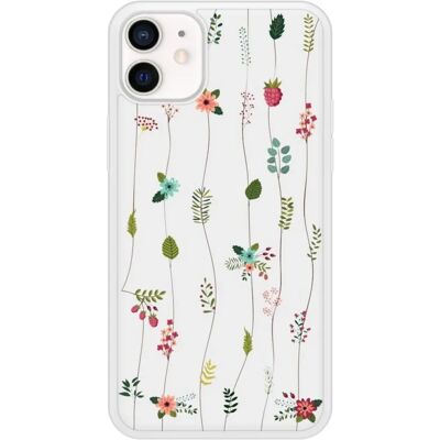 Coque en silicone 1001coques pour iPhone 12 avec fleurs - Publicité Coque en silicone 1001coques pour iPhone 12 avec fleurs - Publicité