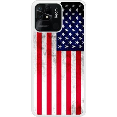 Coque en silicone 1001coques Redmi 10c Drapeau USA - Publicité Coque en silicone 1001coques Redmi 10c Drapeau USA - Publicité