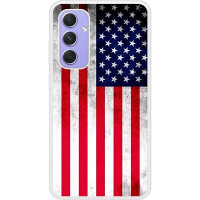 1001coques Coque Silicone A54 USA Drapeau - Étui Téléphone - Publicité 1001coques Coque Silicone A54 USA Drapeau - Étui Téléphone - Publicité