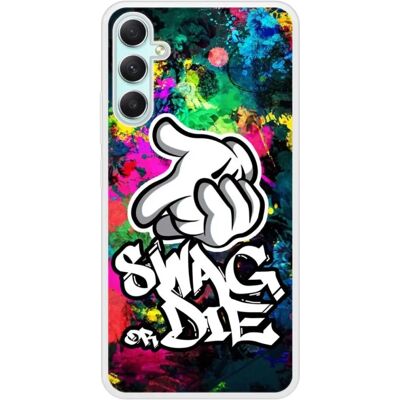 Coque en silicone 1001coques Samsung Galaxy A24 Swag Or Die - Publicité Coque en silicone 1001coques Samsung Galaxy A24 Swag Or Die - Publicité