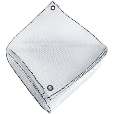 Lona reforzada transparente Tecplast 4x10 m - Protección para leña Lona reforzada transparente Tecplast 4x10 m - Protección para leña