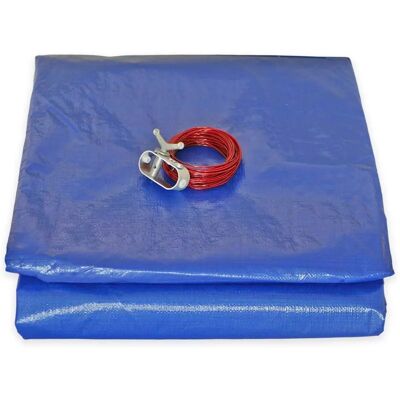 Couverture de piscine ronde Tecplast 155pi avec filet de drainage - Piscine hors sol - Publicité Couverture de piscine ronde Tecplast 155pi avec filet de drainage - Piscine hors sol - Publicité
