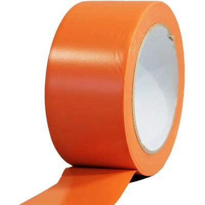 TECPLAST Orangen PVC-Klebeband - Bau - 75mm x 33m TECPLAST Orangen PVC-Klebeband - Bau - 75mm x 33m