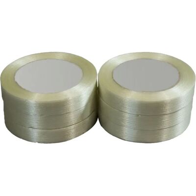 Cinta adhesiva reforzada Tecplast - 130μ - 19mm x 50m - 6 rollos Cinta adhesiva reforzada Tecplast - 130μ - 19mm x 50m - 6 rollos