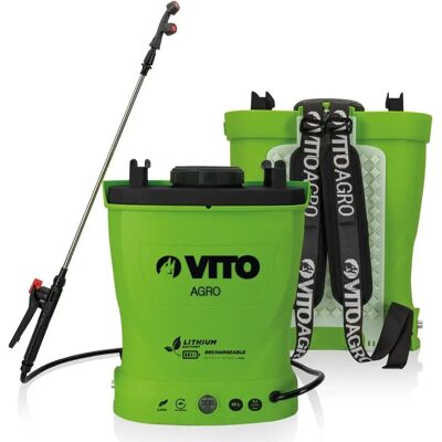 VITO Pulvérisateur à Batterie Lithium - 16L, 6 bars, Léger, 12V/6AH - Publicité VITO Pulvérisateur à Batterie Lithium - 16L, 6 bars, Léger, 12V/6AH - Publicité